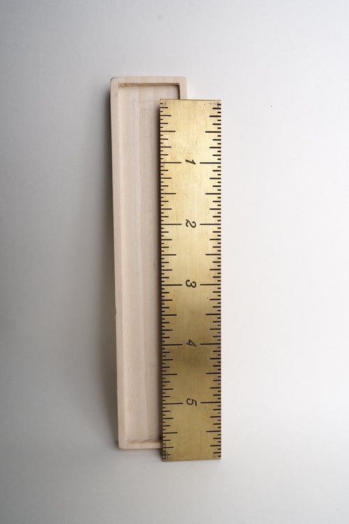 6" Brass Ruler